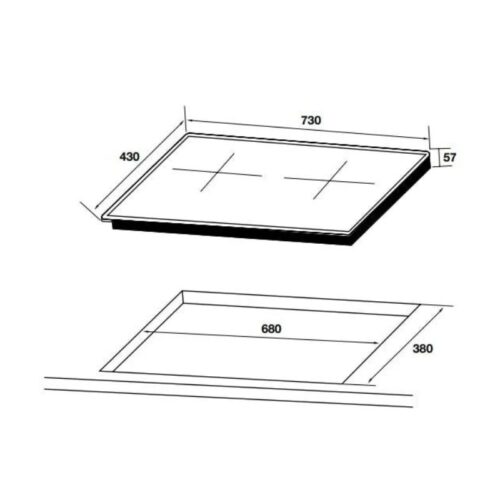 Bếp điện từ đôi Hafele HC-I2712A 536.61.716