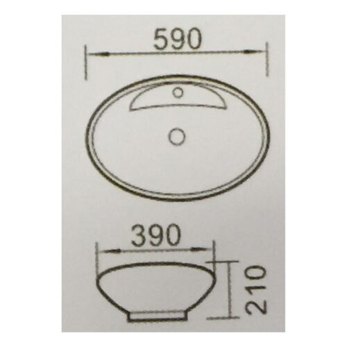 Kích thước chậu rửa Govren LAD-020