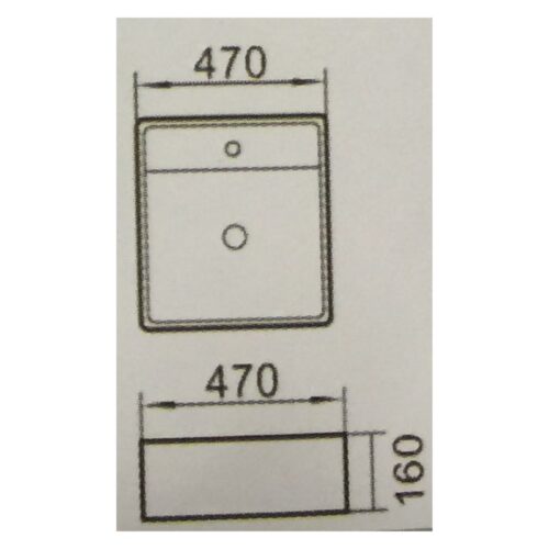Kích thước chậu rửa Govren LAD-025