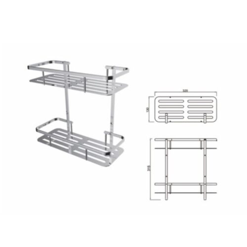 Kích thước kệ để đồ 2 tầng Govern BD-321D