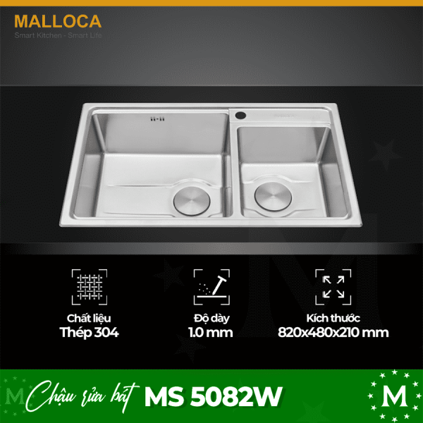 Chậu rửa bát Malloca MS 5082W 5 ms 5082w optimized