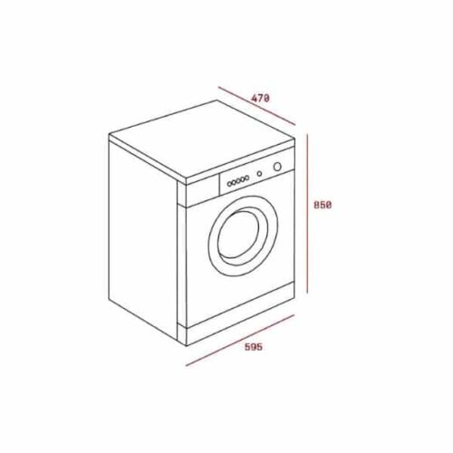 Máy giặt TEKA TKX3 1260 40874061 4 Kích thước của Máy giặt TEKA TKX3 1260