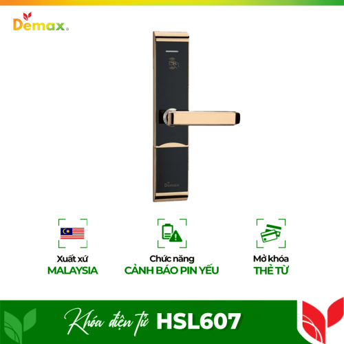 Khóa cửa điện tử Demax HSL607 (hãng bỏ mẫu)
