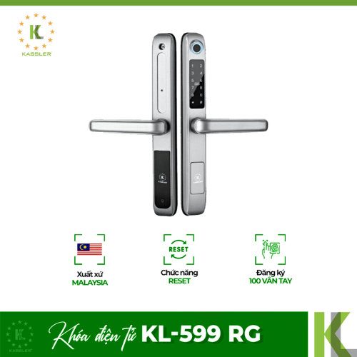 Khóa điện tử Kassler KL-599 RG/ Khóa cửa nhôm