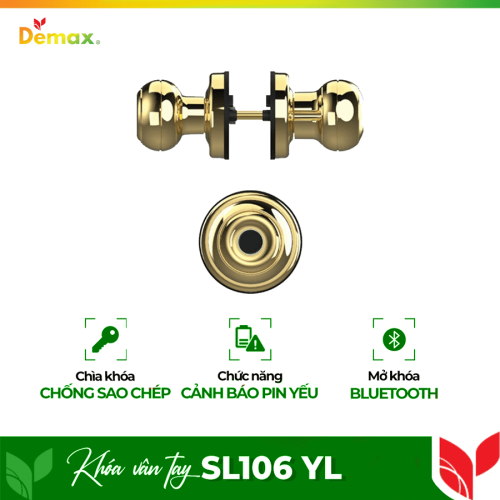 Khóa cửa vân tay Demax SL106 YL