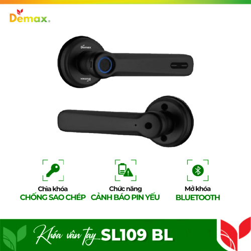Khóa cửa vân tay Demax SL109 BL