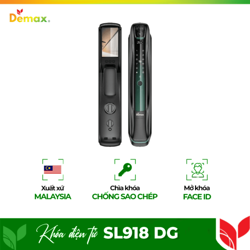 Khóa cửa thông minh nhận diện khuôn mặt FACE ID-3D Demax SL918 DG