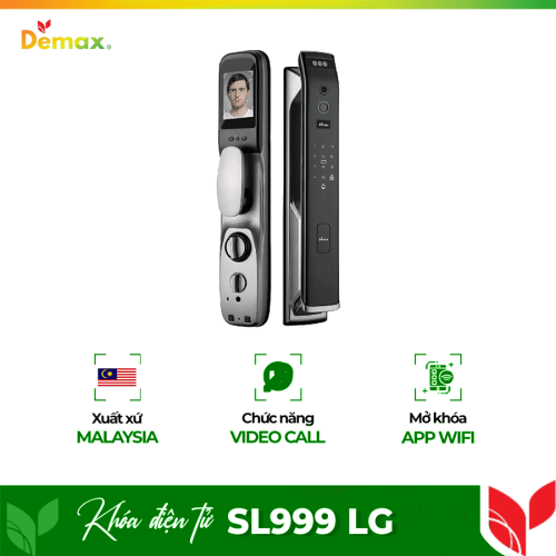 Khóa nhận diện khuôn mặt FACE ID - 3D Demax SL999 LG