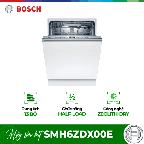 Máy rửa bát âm tủ Bosch SMH6ZDX00E