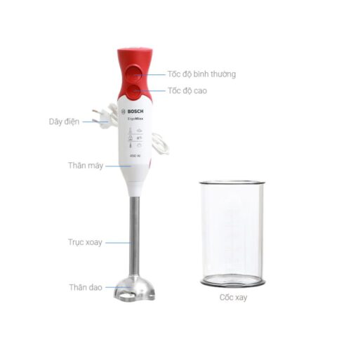 Máy xay cầm tay Bosch MSM64110 4 Các bộ phận Máy xay cầm tay Bosch MSM64110