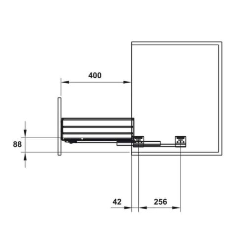 Kích thước Rổ Đựng Chén Đĩa Cappella 800mm Hafele 549.08.013