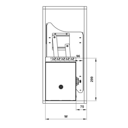 Kích thước Bộ rổ bát đĩa Hafele Lento 504.76.143 900mm