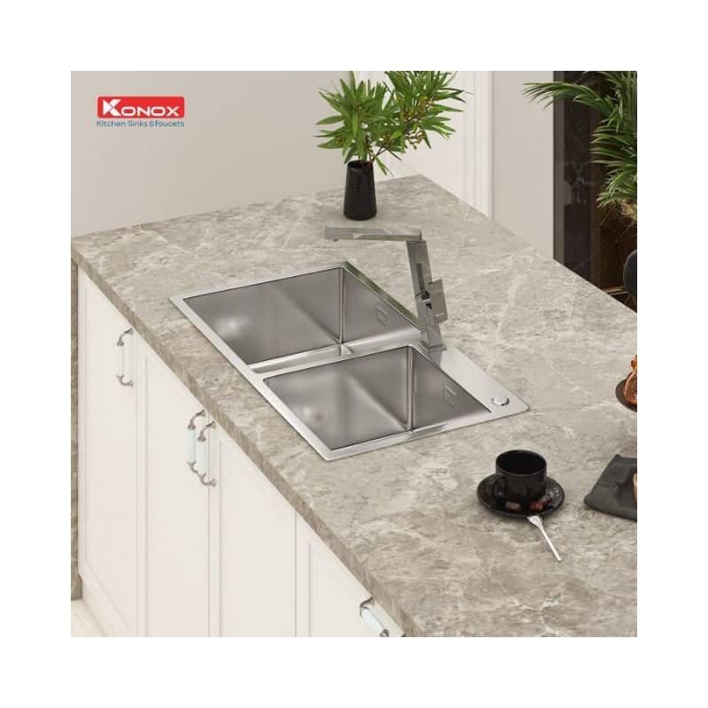 Chậu rửa bát Konox Overmount Sink KN8245DO Chậu rửa bát Konox Overmount Sink KN8245DO