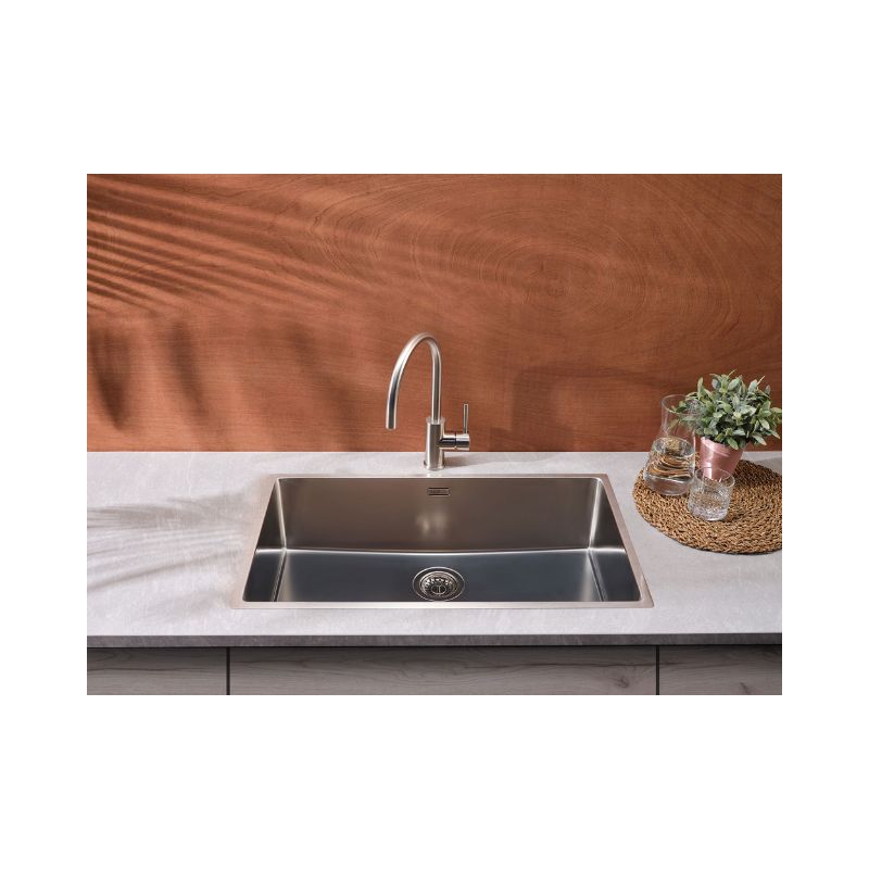 Ảnh thực tế của chậu rửa bát inox 1 hố Reginox NEW YORK HMH.R31377 Ảnh thực tế của chậu rửa bát inox 1 hố Reginox NEW YORK HMH.R31377