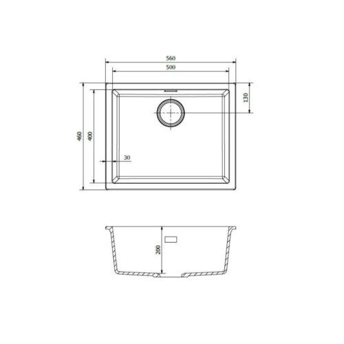 Thiết kế của chậu rửa bát 1 hố Reginox AMSTERDAM 50 HMH.R30868