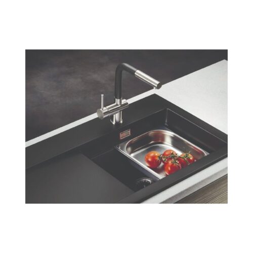 Ảnh thục tế của vòi rửa chén Elica Capriccio Stainless Steel Pearl Black 90917601
