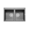 Chậu rửa chén Elica Pyragranite Alazia 2B Iron Grey 070037211