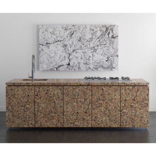 Ảnh thực tế đá nhân tạo Vicostone Carmen Brown BQ9340
