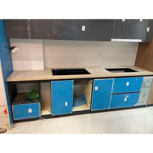 Ảnh thực tế đá nhân tạo Vicostone Crystal Zebra BQ980