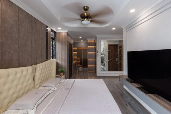 Công trình thực tế ứng dụng vật liệu Gỗ An Cường được thiết kế & thi công bởi PS Interior Design