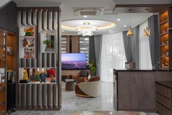 Công trình thực tế ứng dụng vật liệu Gỗ An Cường được thiết kế & thi công bởi PS Interior Design