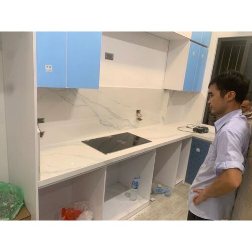Ảnh đá nung kết ốp bếp