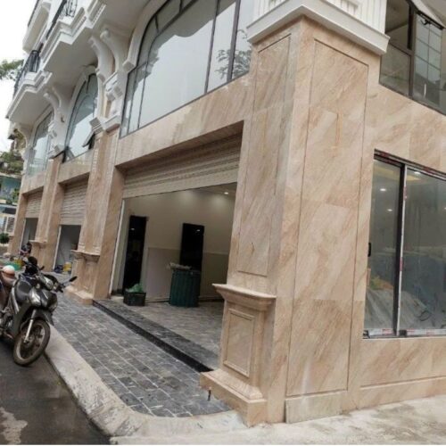 Ảnh đá ốp mặt tiền ĐOMT-Vân Gỗ Ý