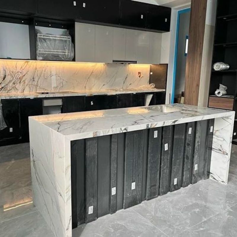 Đá bàn bếp Trắng ceramic Đá bàn bếp Trắng ceramic