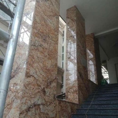 Đá ốp mặt tiền ĐOMT-Solarius cầu thang