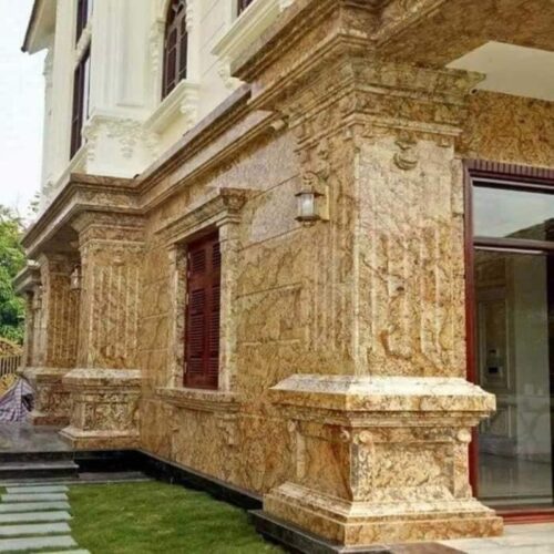 Đá ốp mặt tiền ĐOMT-Solarius tường nhà 2