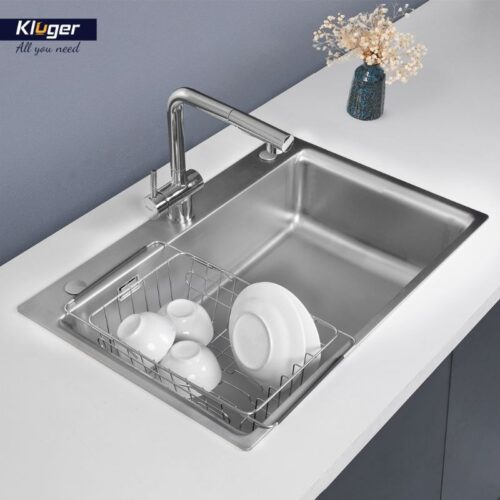 Chậu rửa bát 1 hố Kluger KF8121S-S75 3 Ảnh chậu rửa bát 1 hố Kluger KF8121S-S75