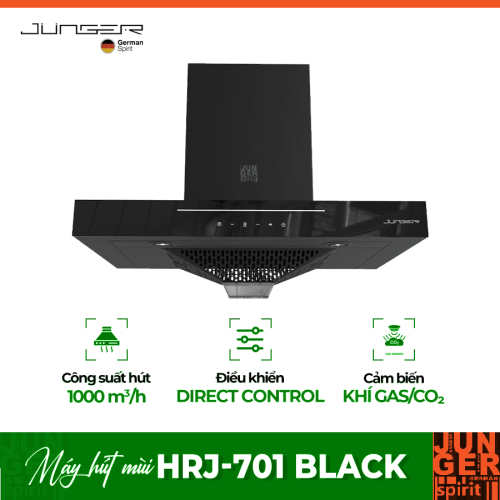 Máy hút mùi âm tủ Junger HRJ-701 Black