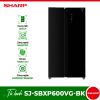 Tủ lạnh 2 cánh side by side 600 lít Sharp SJ-SBXP600VG-BK 2 sj sbxp600vg bk optimized