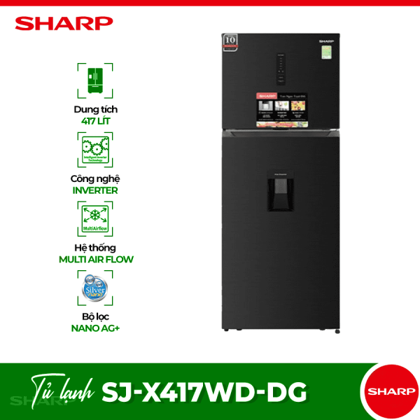 Tủ lạnh 2 cánh 417 lít Sharp SJ-X417WD-DG 5 sj x417wd dg optimized