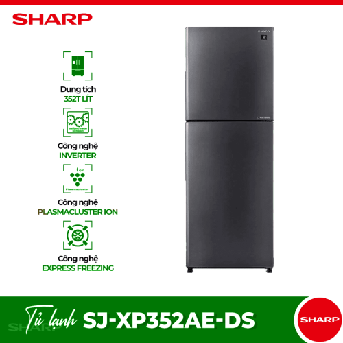 Tủ Lạnh 2 cánh Inverter 330 Lít Sharp SJ-XP352AE-DS