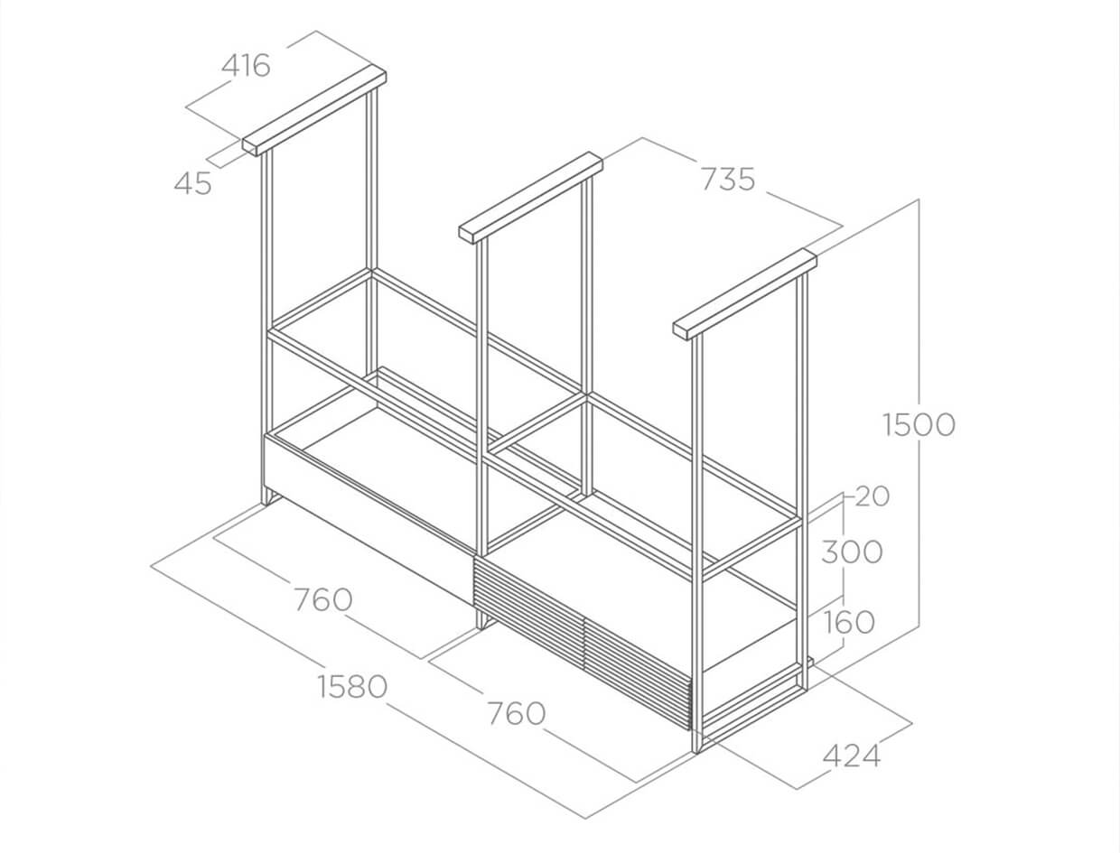 Máy hút mùi áp tường Elica OPEN SUITE BL/F/160 PRF0167007