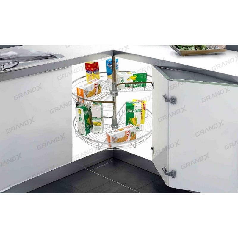 Ảnh kệ góc mâm xoay góc mở 3/4 - 270° Grandx XC.270.80S Ảnh kệ góc mâm xoay góc mở 3/4 - 270° Grandx XC.270.80S