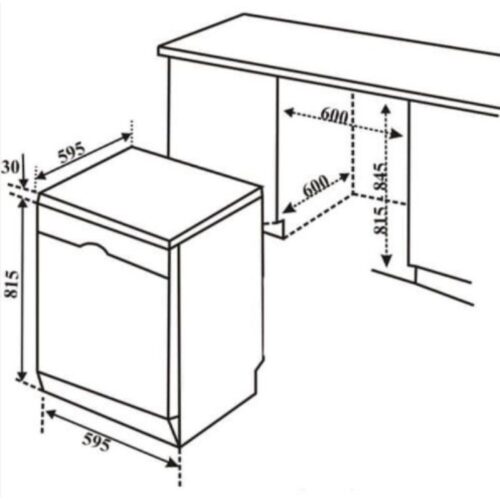 Kích thước máy rửa bát Bosch SMS4EMI01E