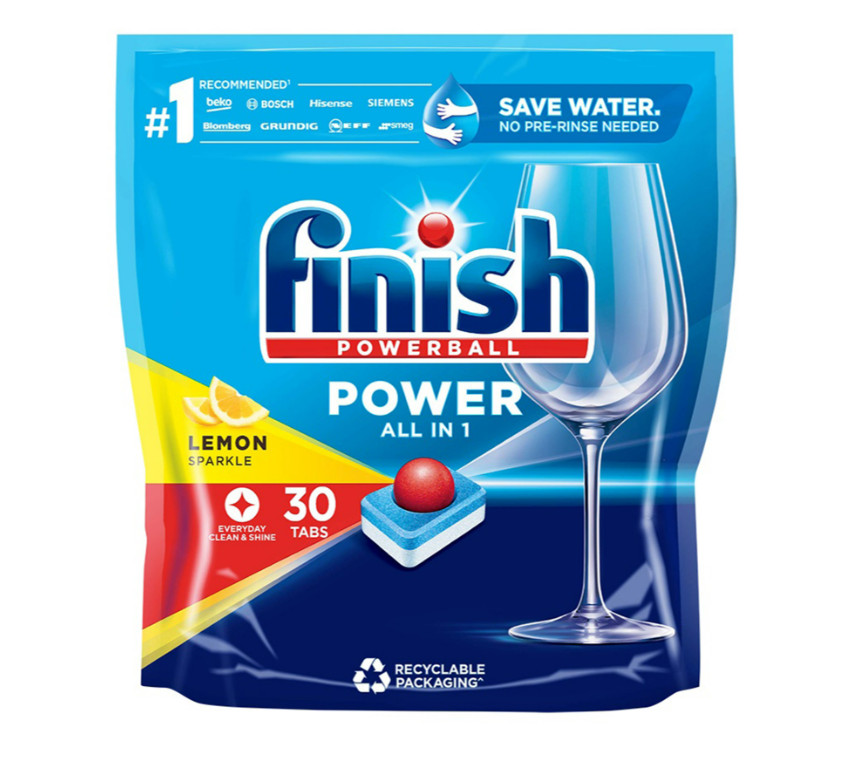 viên rửa bát Finish All in one max 30 viên hương chanh