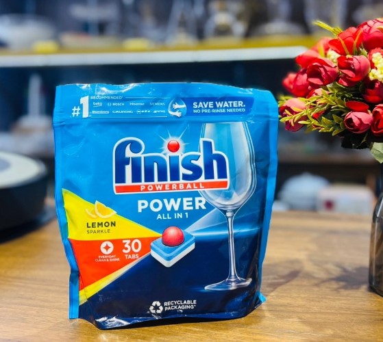 Hình ảnh Viên rửa bát Finish All In One Max 30 Viên