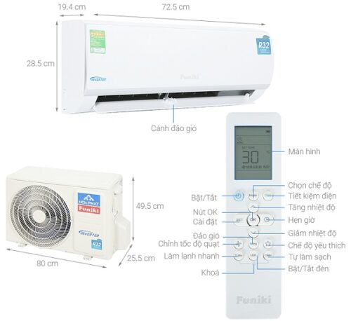 Điều Hòa 1 chiều Funiki HIC09TMU 3 dieu hoa 1 chieu funiki hic09tmu 4