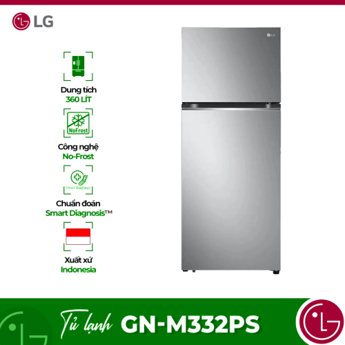 Tủ Lạnh 2 cánh Inverter 335 Lít LG GN-M332PS