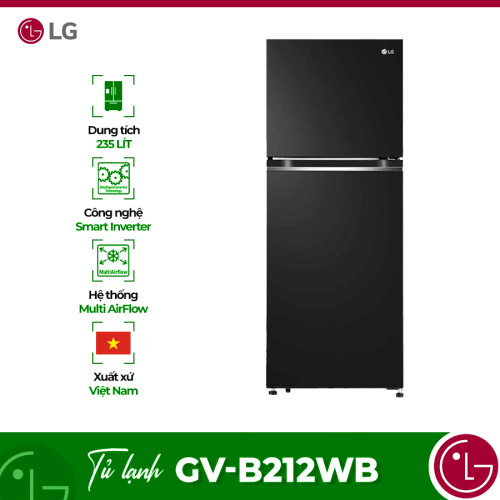 Tủ Lạnh 2 cánh Inverter 217 Lít LG GV-B212WB