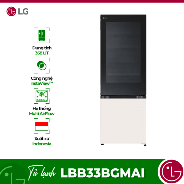 Tủ lạnh 2 cánh InstaView 340L LG LBB33BGMAI 6 lbb33bgmai optimized