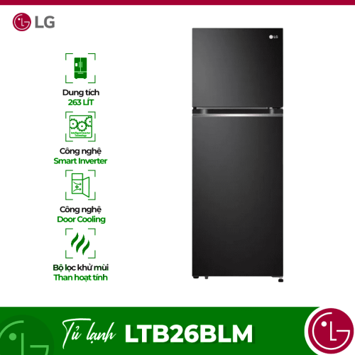 Tủ lạnh LG Inverter 243 lít LTB26BLM