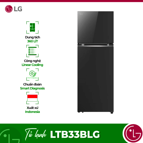 Tủ lạnh LG Inverter 335 lít LTB33BLG