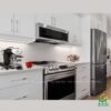 Mẫu tủ bếp Inox cánh Acrylic CA02 - Tủ bếp chữ I, hiện đại