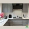 Mẫu tủ bếp nhựa cánh Acrylic TBNA03 - Tủ bếp chữ L, hiện đại
