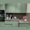Mẫu tủ bếp nhựa cánh Acrylic TBNA08 - Tủ bếp chữ L, hiện đại
