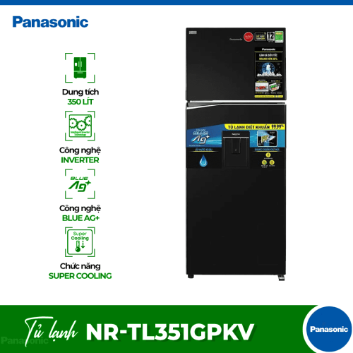 Tủ Lạnh 2 cánh Inverter 326 Lít Panasonic NR-TL351GPKV